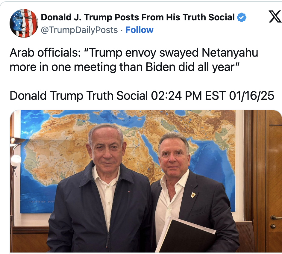 Steve Witkoff dwingt Netanyahu om deal te tekenen 