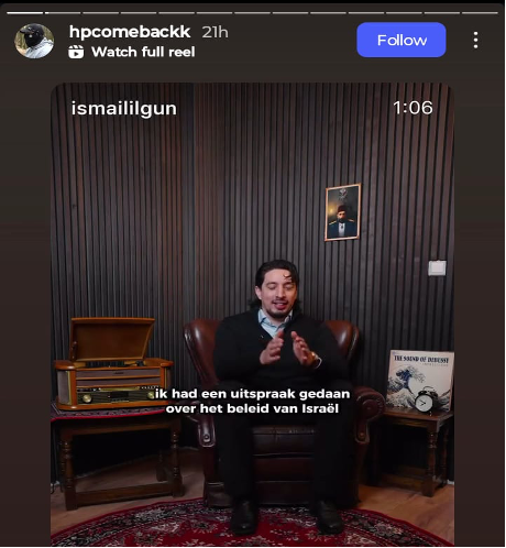 Ismail Ilgun doet excuses